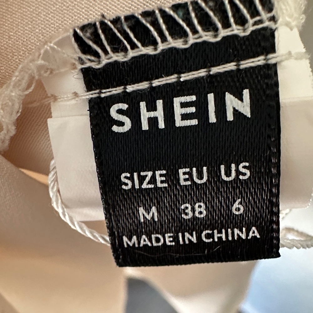 SHEIN Cream Long Sleeve Dress - Picture 2 of 10